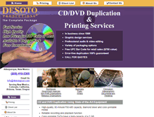 Tablet Screenshot of desotoprod.com